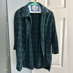 Dark Green & Blue Flannel